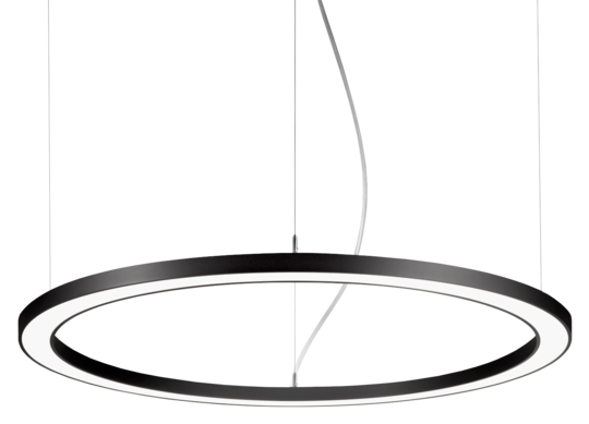 Ringleuchte D1200 H35 schaltb. 4000K, sw