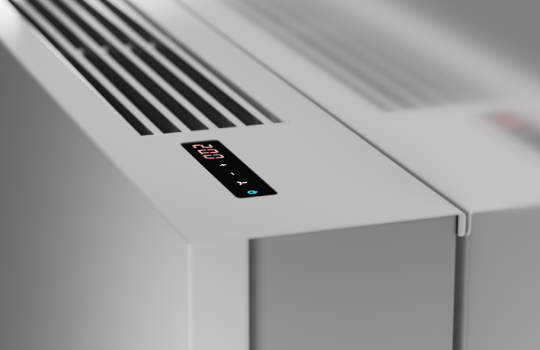 Warmtepompradiator voor de modernisering van kantoren en administratieve gebouwen 